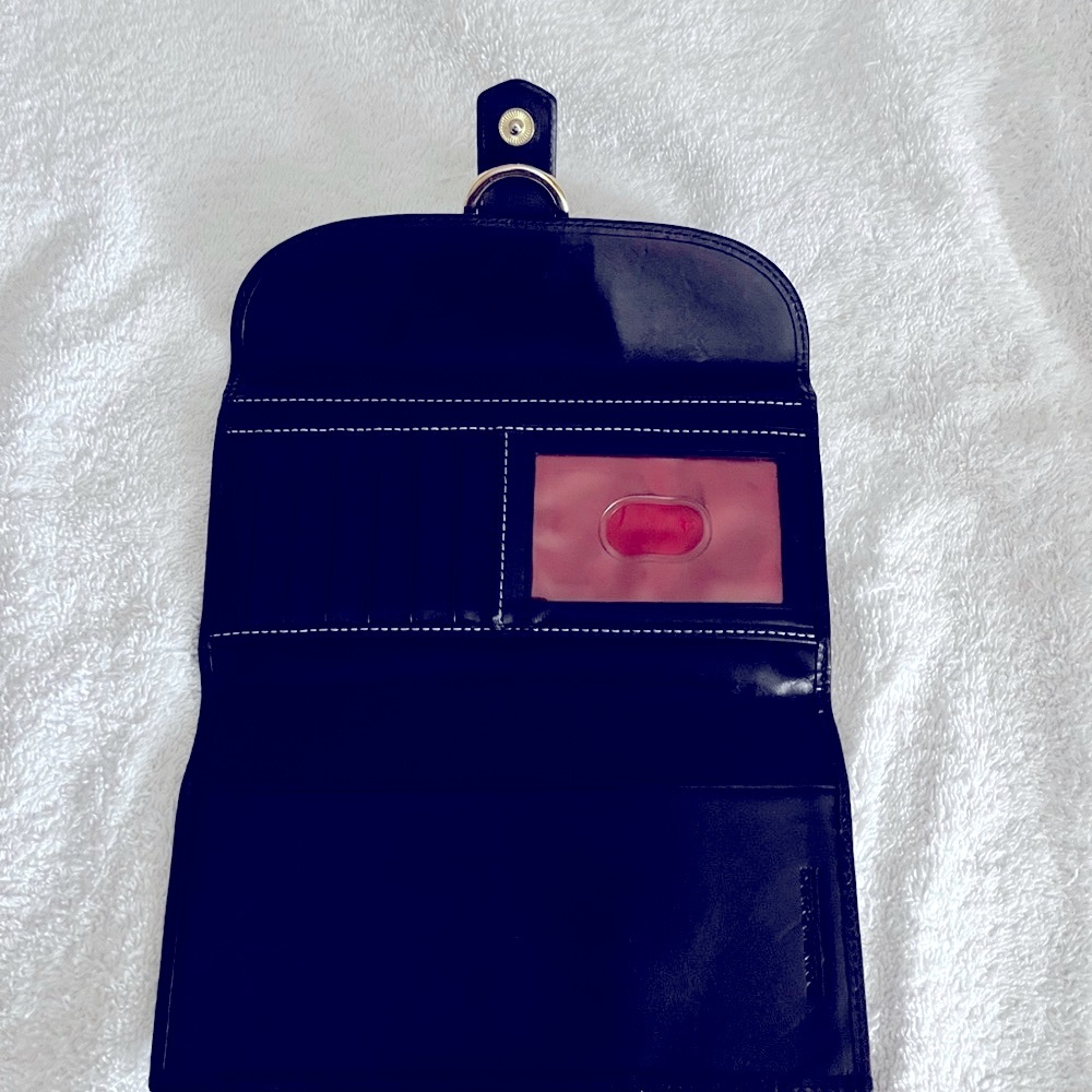 🔥Dooney & Bourke fabric organizer wallet grey and black signature wallet. EUC - Picture 5 of 14
